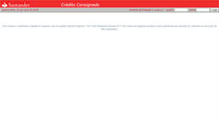 Desktop Screenshot of creditoconsignadosantander.com.br