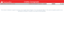 Tablet Screenshot of creditoconsignadosantander.com.br